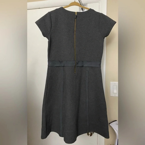 Crewcuts J. Crew Girls Gray Jewel Neckline Dress Size 14 - Picture 4 of 8